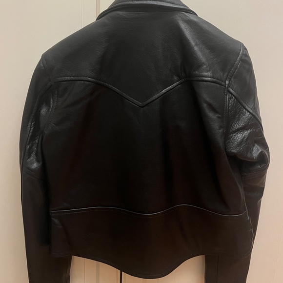 BRAND NEW - NEVER WORN Straight to Hell Apparel Defector Leather Jacket XL - Picture 2 of 4